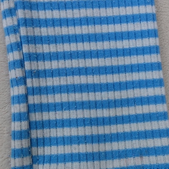 Girls blue/white stripe blouse - Picture 3 of 6